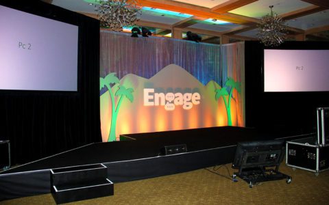 Engage Event Stage Custom Backdrop