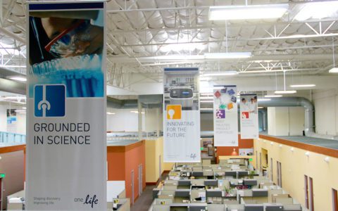 Life Technologies Hanging Fabric Banners
